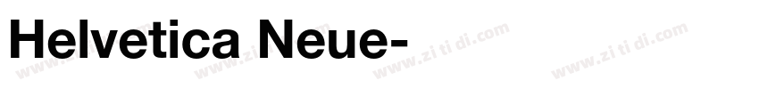 Helvetica Neue字体转换